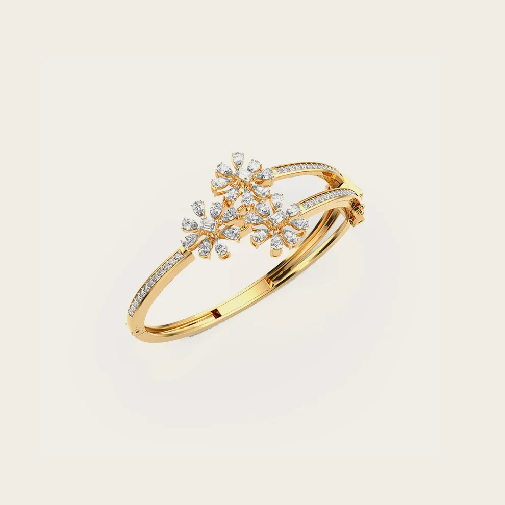 Triple Blossom Diamond Bracelet