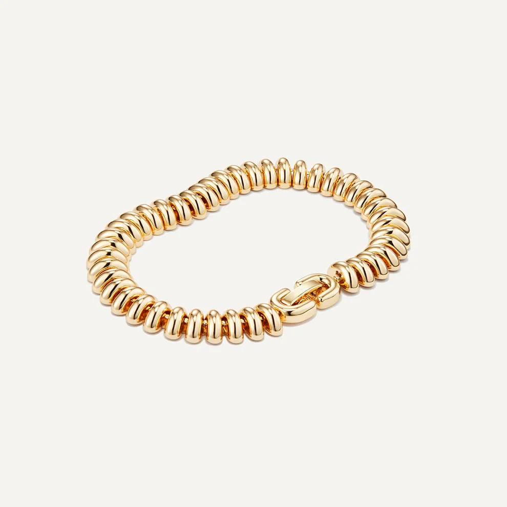 14K Gold Bold Sofia Bracelet