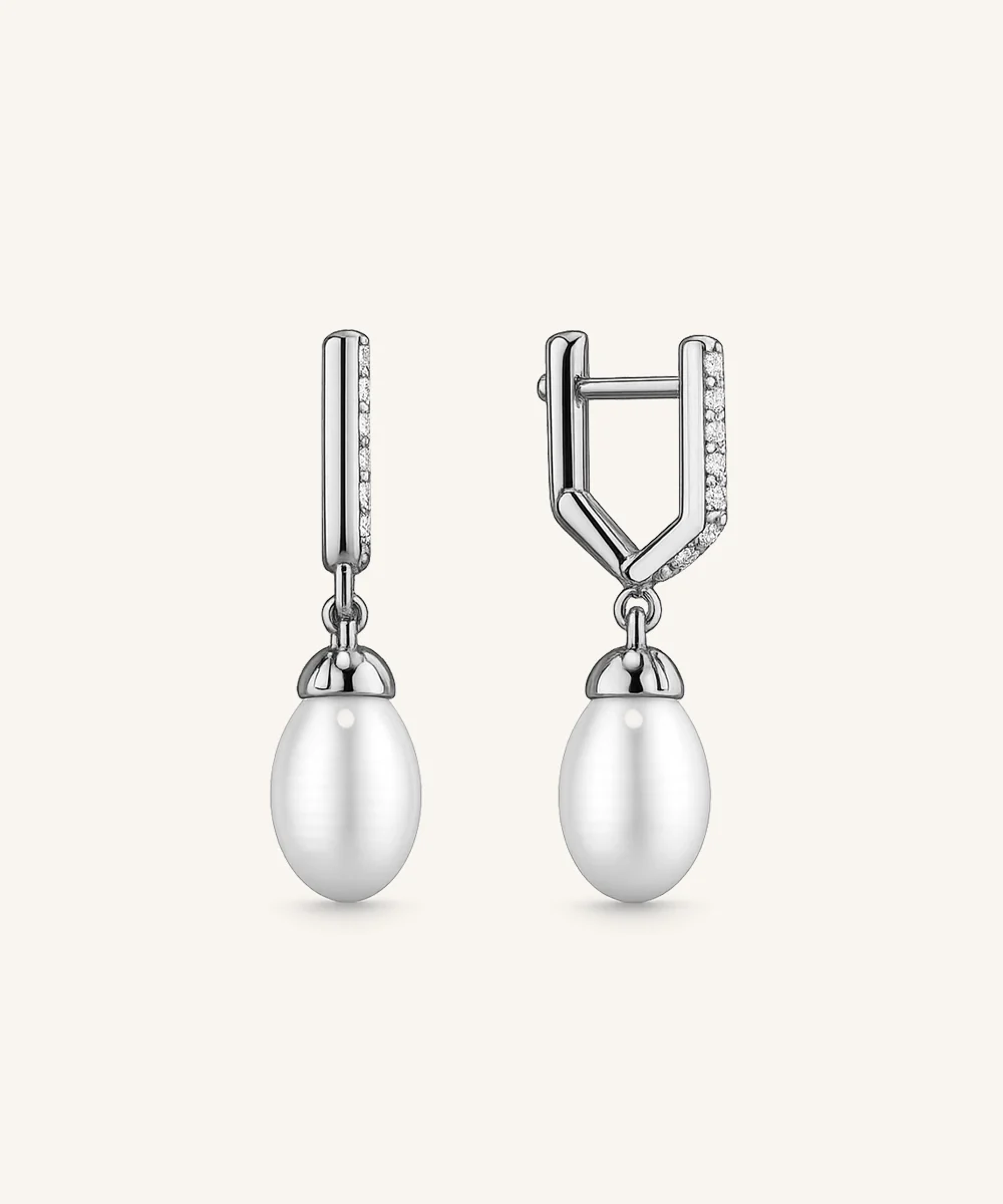 Elegant Pearl Drop Earrings